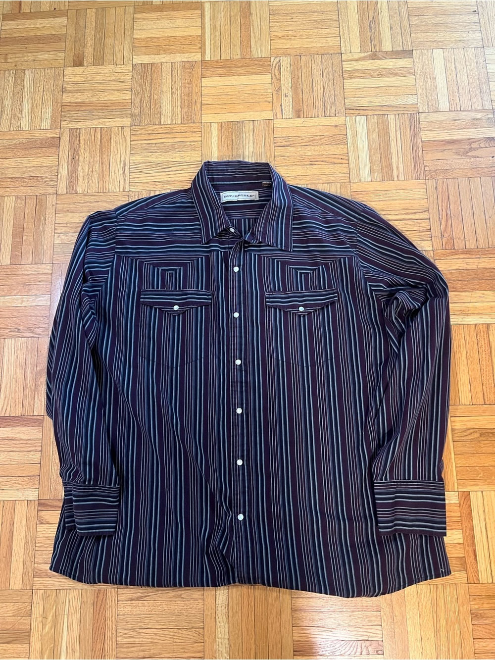 Western wear Bit & Bridle Striped Button-Up Shirt in size XXL